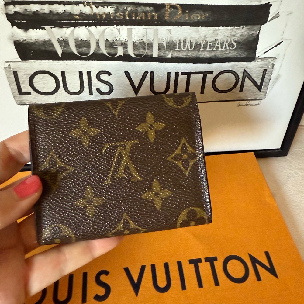 Louis Vuitton Brown Monogram Card Case Mini Wallet - Picture 5 of 16